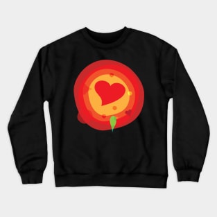 Valentine Organic Abstraction Crewneck Sweatshirt